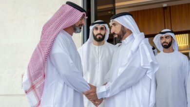 عمار بن حميد يعزي سيف الشعفار بوفاة زوجته