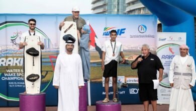 اختتام "البطولة الآسيوية للتزلج المائي" في رأس الخيمة
