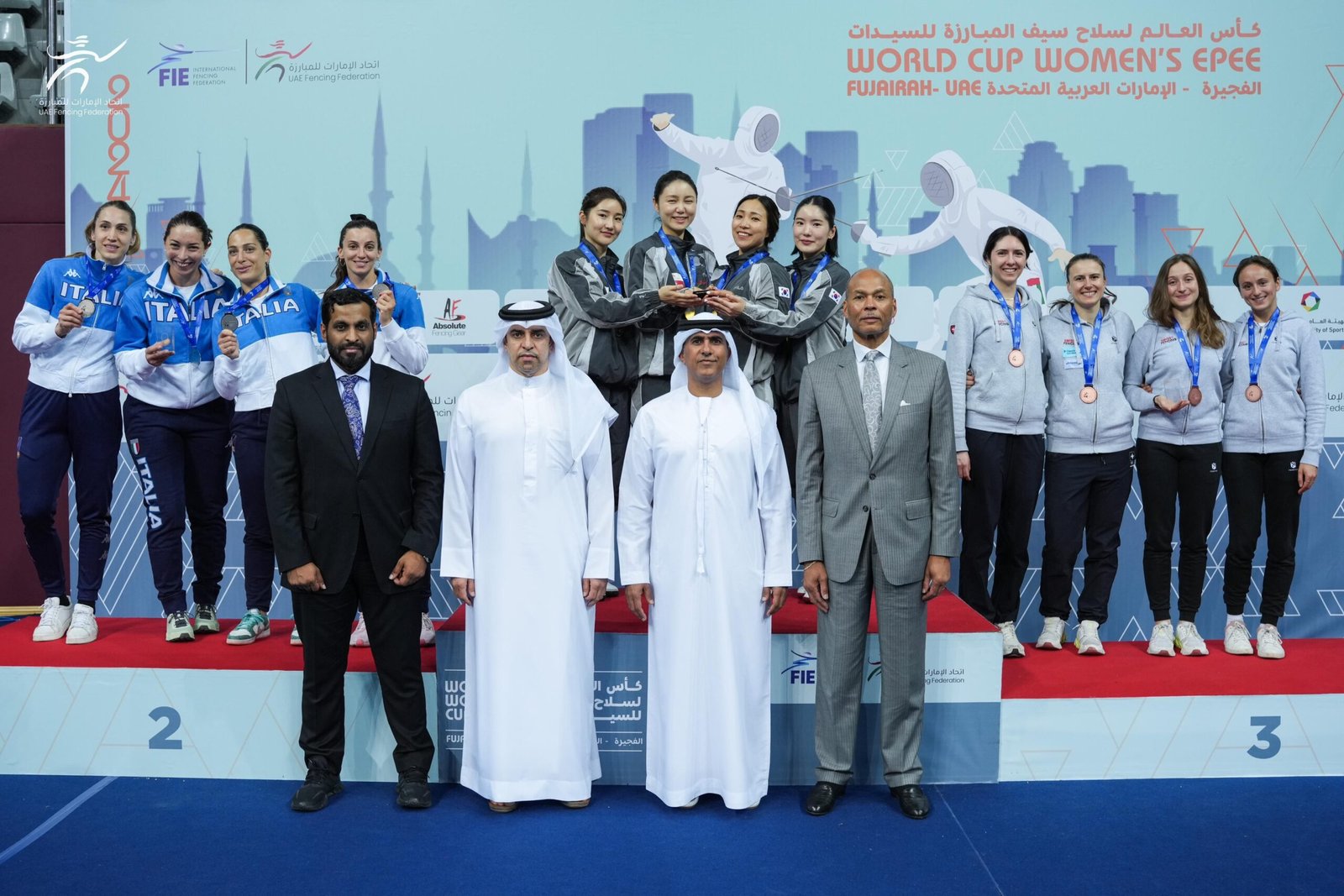 منتخب كوريا الجنوبية يفوز ببطولة العالم لمبارزة الأيبيه للسيدات بالفجيرة 1 منتخب كوريا الجنوبية يفوز ببطولة العالم لمبارزة الأيبيه للسيدات بالفجيرة