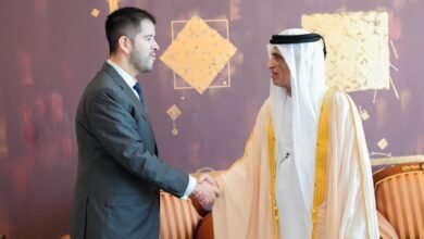 سعود بن صقر يستقبل سفير الباراغواي