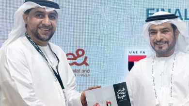 حمدان بن مبارك يكرم الراعيين الرسميين لاتحاد الكرة