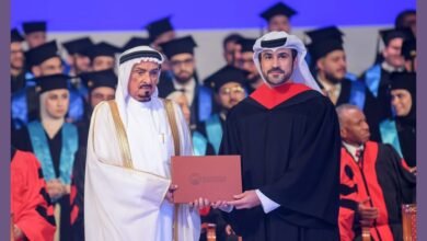 حميد بن راشد يشهد حفل تخريج الفوج الـ2 من "دفعة عام 2024" من طلبة جامعة عجمان