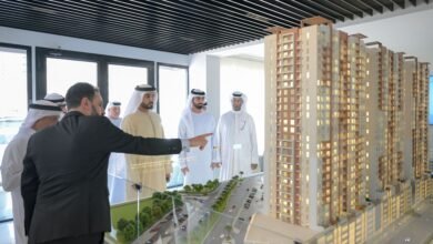 راشد النعيمي يفتتح مركز مبيعات عجمان ون - المرحلة الثانية