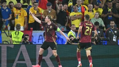 بلجيكا تفوز على رومانيا بهدفين في أمم أوروبا