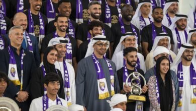 رئيس الدولة يستقبل فريق نادي العين لكرة القدم بمناسبة فوزه ببطولة دوري أبطال آسيا