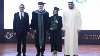 راشد بن سعود المعلا يشهد حفل تخريج الدفعة الأولى من طلبة مدرسة الشويفات بأم القيوين