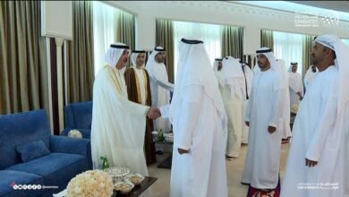 حاكم أم القيوين يستقبل المهنئين بحلول عيد الأضحى المبارك