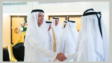 حاكم رأس الخيمة يستقبل المهنئين بحلول عيد الأضحى المبارك
