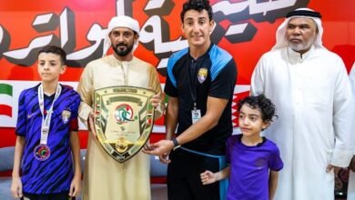 عبد العزيز النعيمي يكرم أبطال النسخة السابعة من "خليجية كواترو"