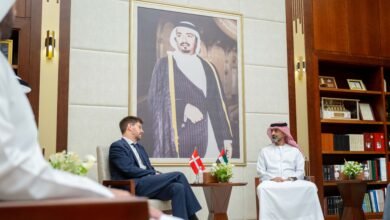 عمار بن حميد يستقبل سفير مملكة الدنمارك