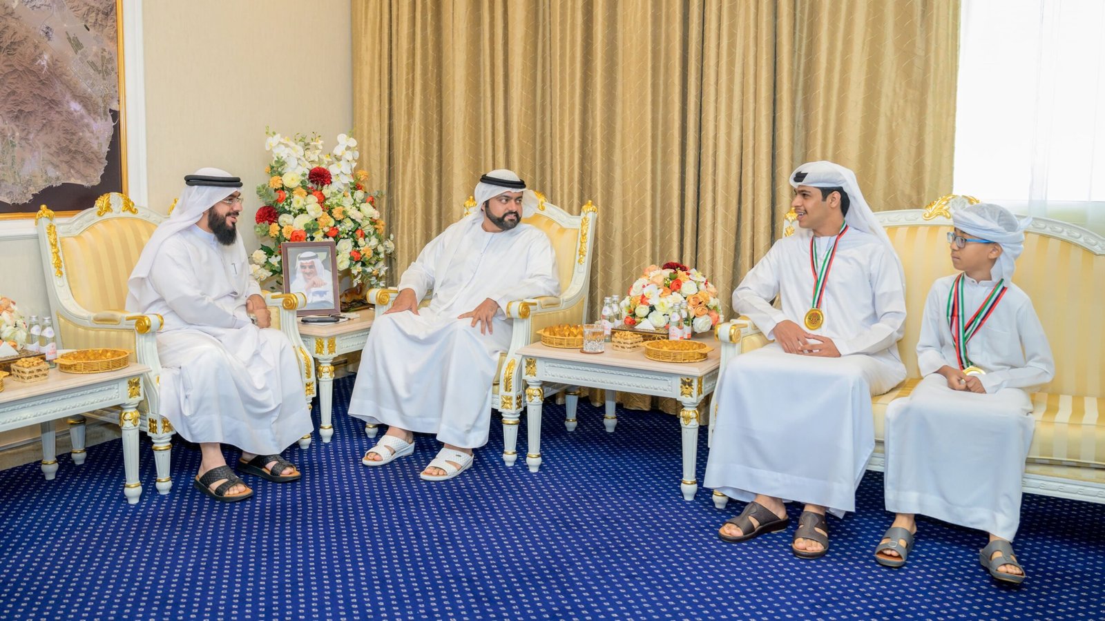 محمد الشرقي يستقبل رئيس مجلس إدارة نادي الفجيرة للشطرنج والثقافة ويطلع على مشاريعه