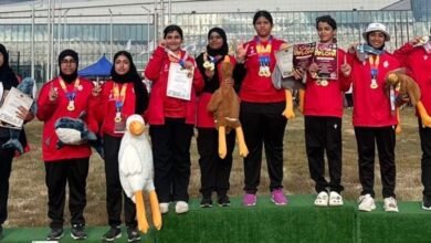 القوس والسهم بالشارقة للمرأة ينال 11 ميدالية ملونة في كازاخستان