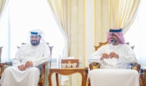 عمار النعيمي يستقبل نجوم الكرة المشاركين في بطولة "كواترو للأكاديميات الخليجية"