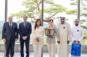 بدور القاسمي تشهد افتتاح معرض "مليحة: مملكة عربية على طريق الحرير" في اليابان