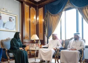 عمار بن حميد يستقبل سفيرة الدولة لدى مصر