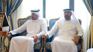 عمار بن حميد يستقبل سفيرة الدولة لدى مصر