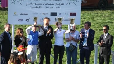 الجواد "الباسو تي" يحرز لقب كأس مهرجان منصور بن زايد في بلجيكا