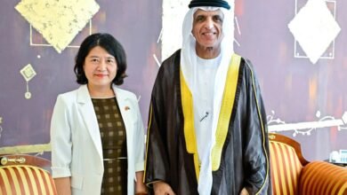 سعود بن صقر يستقبل وفدا حكوميا من مقاطعة غوانغدونغ الصينية