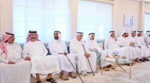 حاكم عجمان وولي عهده يحضران حفل عقد قران الشيخ عمر بن عبدالعزيز النعيمي