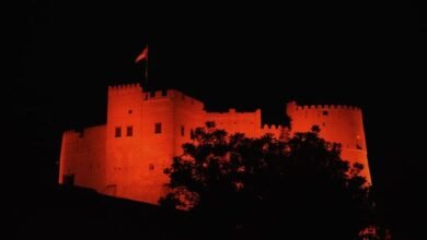 وزارة الصحة تضيء معالم سياحية باللون البرتقالي احتفالا باليوم العالمي لسلامة المرضى
