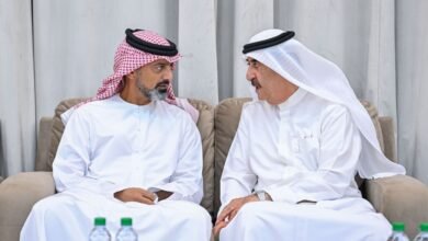 حاكم أم القيوين يتقبل تعازى ولى عهد عجمان بوفاة الشيخ عبدالله بن أحمد المعلا