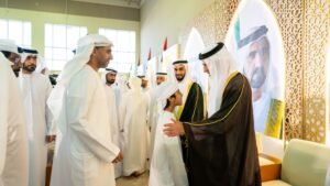 سعود بن صقر يحضر أفراح القاسمي والهاجري