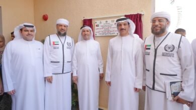 أقيمت علي نفقة حاكم عجمان .. محمد النعيمي يدشن "مدرسة الشيخ حميد بن راشد النعيمي" في الأردن