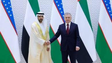 رئيس أوزبكستان يستقبل حمدان بن محمد .. ويبحثان تعزيز علاقات الشراكة والتعاون