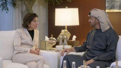 رئيس الدولة يلتقي وزيرة التجارة الأمريكية في إطار زيارته الرسمية للولايات المتحدة