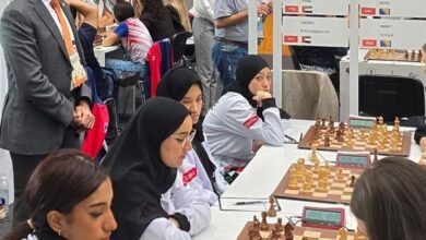منتخب الإمارات للسيدات يتعادل مع نظيره الكوبي في ختام مشاركته بأولمبياد الشطرنج