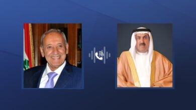 خلال اتصال هاتفي .. صقر غباش يؤكد لنبيه بري وقوف الإمارات إلى جانب لبنان وشعبه