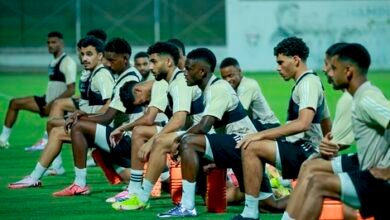 الأبيض الأولمبي يؤدي حصته التدريبية الأولى في الفجيرة