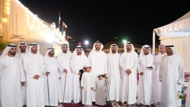 ولي عهد رأس الخيمة يحضر أفراح بن عايش والوشاحي