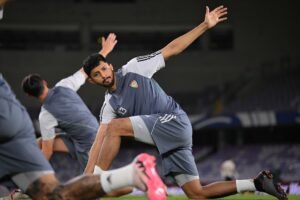 الأبيض يواجه منتخب كوريا الشمالية على استاد هزاع بن زايد