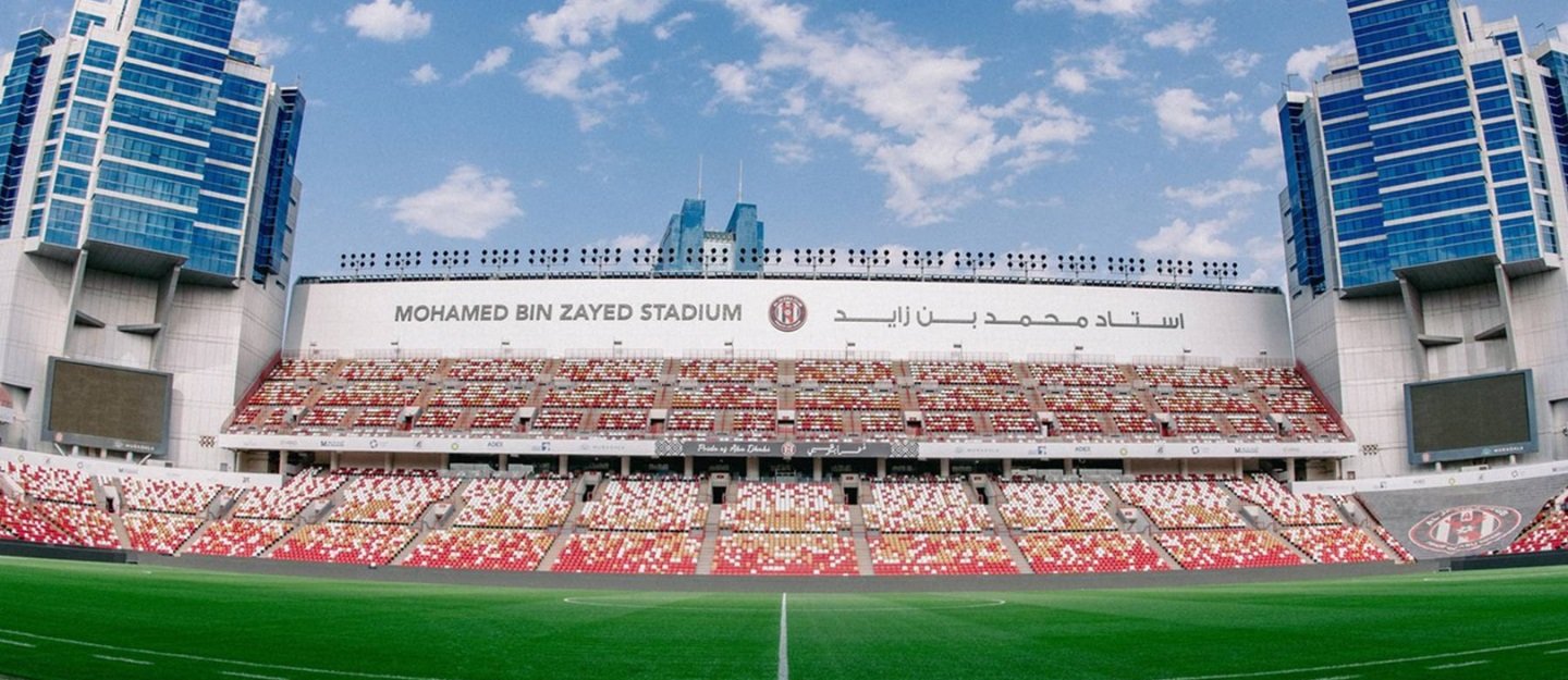استاد محمد بن زايد يستضيف مواجهة الأبيض مع قيرغيزستان