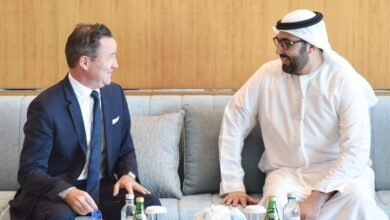 ولي عهد أم القيوين يستقبل سفير بلجيكا