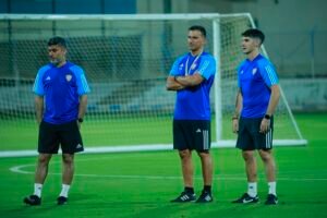 الأبيض الأولمبي يؤدي حصته التدريبية الأولى في الفجيرة