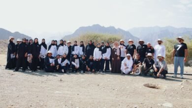 "التغير المناخي والبيئة" تُشرك طالبات في غرس أشجار ضمن برنامج "ازرع الإمارات" في وادي الوريعة بالفجيرة