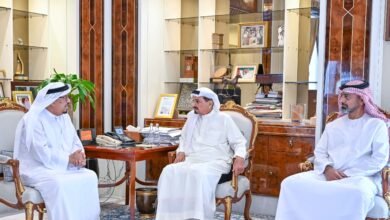 حاكم عجمان يستقبل ضاحي خلفان