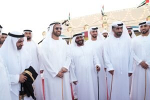 ولي عهد رأس الخيمة يحضر أفراح بن عايش والوشاحي