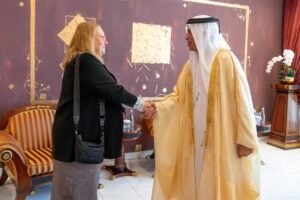 سعود بن صقر يستقبل سفيرة جمهورية فنلندا 2 سعود بن صقر يستقبل سفيرة جمهورية فنلندا