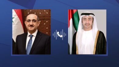عبدالله بن زايد يهنئ هاتفيا وزير خارجية سوريا .. ويبحثان العلاقات بين البلدين