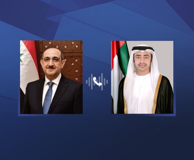 عبدالله بن زايد يهنئ هاتفيا وزير خارجية سوريا .. ويبحثان العلاقات بين البلدين