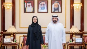 ولي عهد الفجيرة يلتقي الدكتورة ابتسام المزروعي