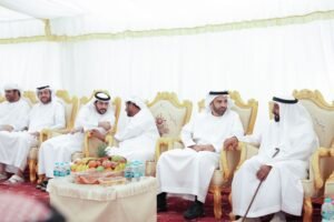 ولي عهد رأس الخيمة يعزي بوفاة آية مطر الشامس