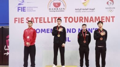 فارس البلوشي يحرز فضية "الستالايت" الدولية للمبارزة