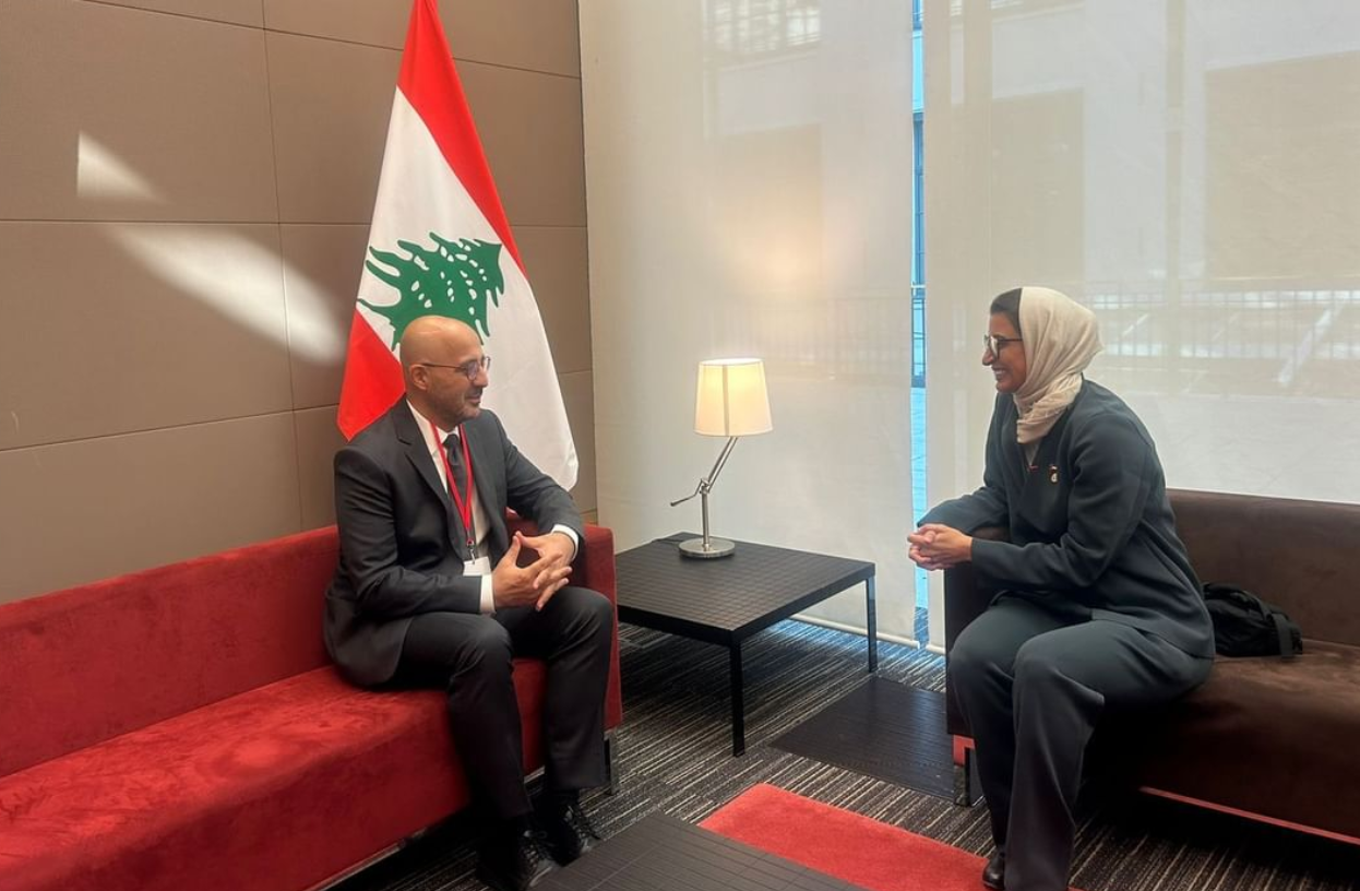 الكعبي تلتقي منسق لجنة الطوارئ الحكومية وزير البيئة اللبناني في باريس وتؤكد أهمية وحدة لبنان وسيادته الوطنية ووقوفها إلى جانب شعبه الشقيق