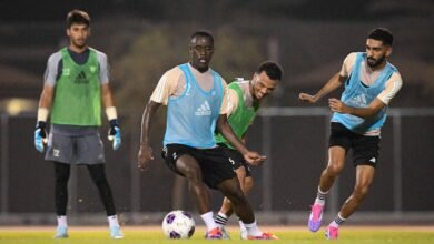 منتخبنا الوطني لكرة القدم يبدأ تدريباته في أبوظبي استعدادا لكوريا الشمالية في تصفيات المونديال