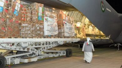 ضمن حملة "الإمارات معك يا لبنان" .. الإمارات ترسل 6 طائرات إمدادات طبية وغذائية وإغاثية إلى لبنان
