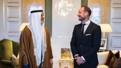 ولي عهد أبوظبي يلتقي ولي عهد مملكة النرويج